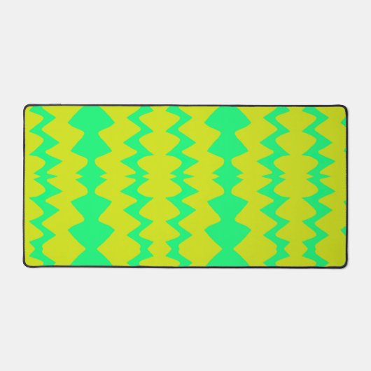 Motif de zigzag vert néon et jaune (Recto)