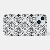 Motif décoratif arabesque noir blanc mignon (Verso Horizontal)