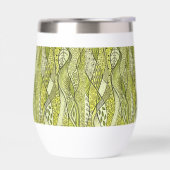 Motif décoratif composé de lignes et de feuilles (Gauche)