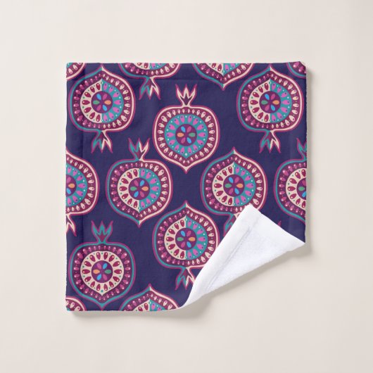 Motif décoratif de grenade (Gant de toilette)