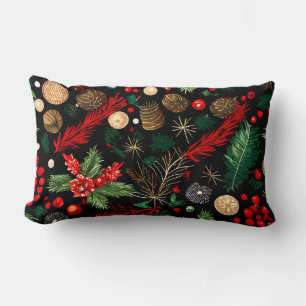Motif décoratif de Noël Lumbar Coussin 13"x21"