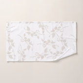 Motif décoratif en feuille beige botanique (Serviette à main)