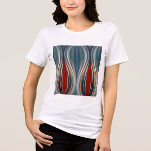 Motif décoratif sans couture sur Tshirt blanc