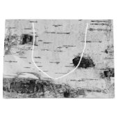 Motif d'écorce de bouleau grand sac cadeau (Devant)
