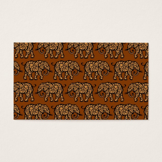 Motif d'éléphant à torsion Brown (Devant)
