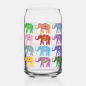 Motif d'éléphants colorés décoratifs (Gauche)