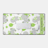 Motif D'Eléphants, Eléphants Mignons, Votre Nom (Clavier et souris)