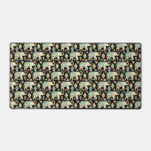 Motif d'éléphants indiens colorés mignons (Recto)