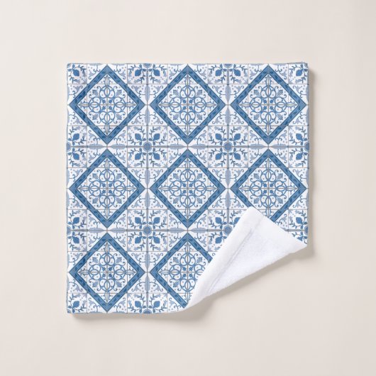 Motif Delft Tile (Gant de toilette)