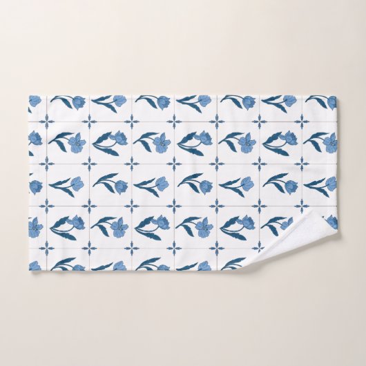 Motif Delft Tile (Serviette à main)