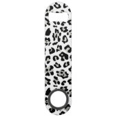 Motif d'empreinte de léopard de noir d'aluminium (Dos)