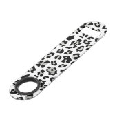 Motif d'empreinte de léopard de noir d'aluminium (Dos Angle)