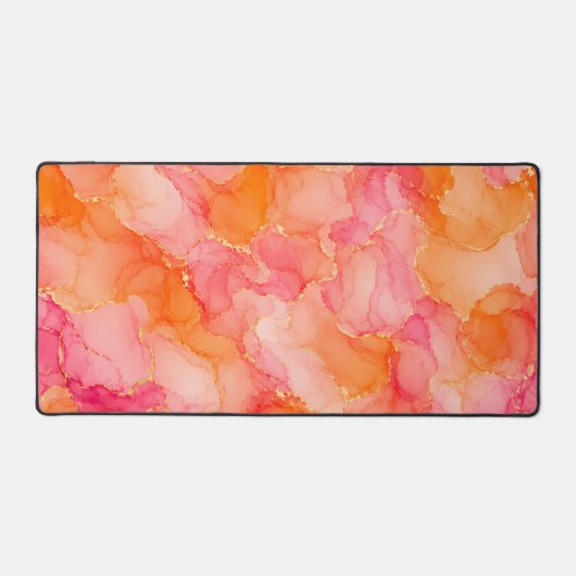 Motif d'encre alcoolique rose orange (Recto)