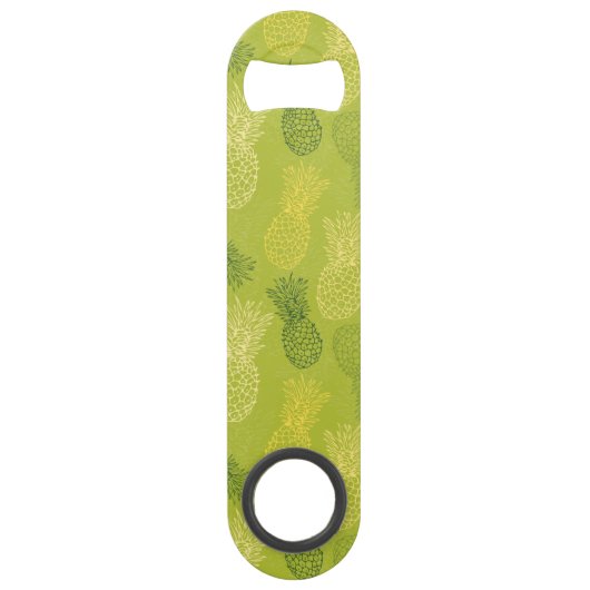 Motif d'ensemble d'ananas sur le vert (Devant)