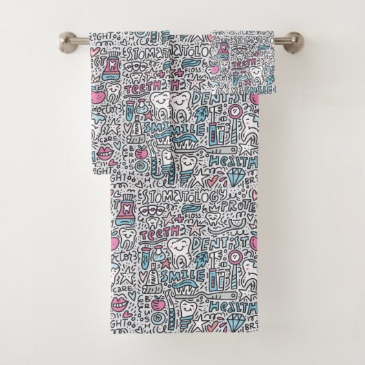 Motif dentaire de bande dessinée (En situation)