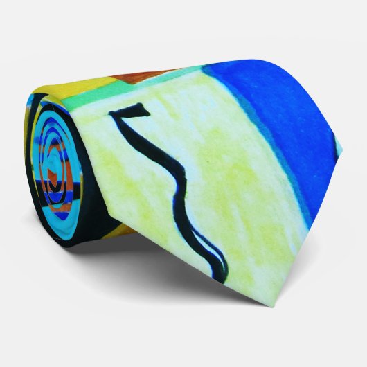 Motif d'entreprise Résumé Cravate géométrique mode (Roulé)