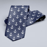 Motif des Ancres bleues de la Marine<br><div class="desc">Design nautique élégant parfait pour des journées décontractées au bureau ou un week-end à la plage.</div>