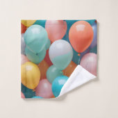 Motif des ballons de fête colorés (Gant de toilette)