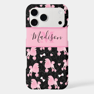 Motif des canicules et vaches roses Nom noir Monog