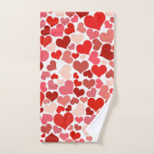Motif Des Coeurs, Coeurs Rouges, Amour (Serviette à main)
