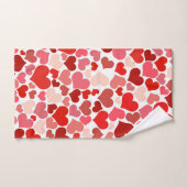 Motif Des Coeurs, Coeurs Rouges, Amour (Serviette à main)