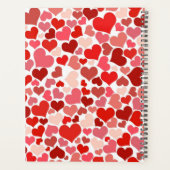 Motif Des Coeurs, Coeurs Rouges, Amour, Votre Nom (Dos)