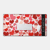 Motif Des Coeurs, Coeurs Rouges, Amour, Votre Nom (Clavier et souris)