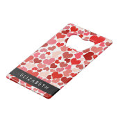 Motif Des Coeurs, Coeurs Rouges, Amour, Votre Nom (Devant Angle)