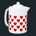 Motif des Coeurs Rouge et Blanc<br><div class="desc">Mini coeurs rouges en motif de style pois de polka faisant des cadeaux et un décor mignons.</div>