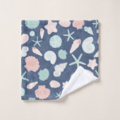 motif des coquillages (Gant de toilette)