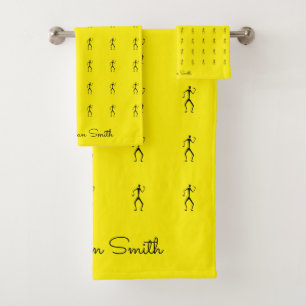 Motif des danseuses de silhouette d'art africain