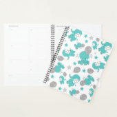 Motif Des Eléphants Bleus, Eléphants Mignons, Étoi (Devant avec enveloppe)