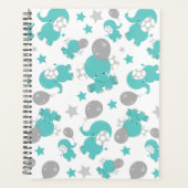 Motif Des Eléphants Bleus, Eléphants Mignons, Étoi (Devant)