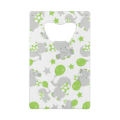 Motif Des Eléphants, Eléphants Mignons - Grey Vert (Dos)