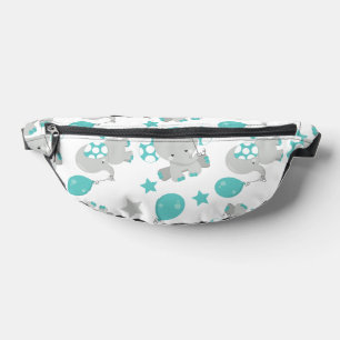 Motif Des Eléphants, Eléphants Mignons - Gris Bleu