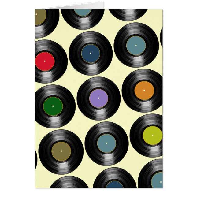 motif des enregistrements vinyle couleur (Devant)