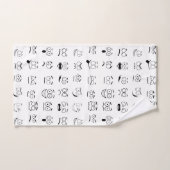 Motif des expressions face à Emoji (Serviette à main)