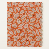 Motif des feuilles d'automne et des araignées oran (Dos)