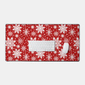 Motif des flocons blancs de Noël sans couture (Clavier et souris)