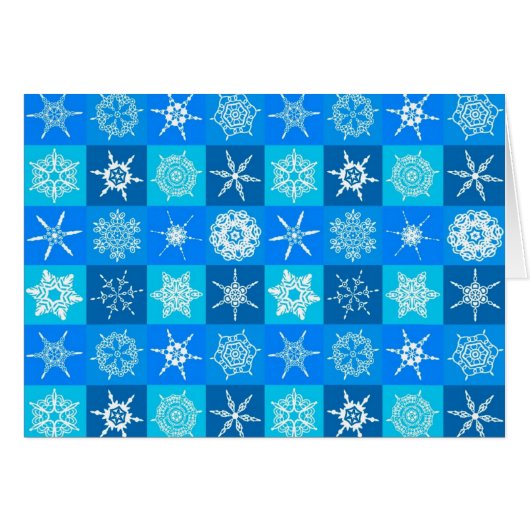 Motif des flocons bleus (Devant horizontal)