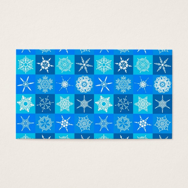 Motif des flocons bleus (Devant)
