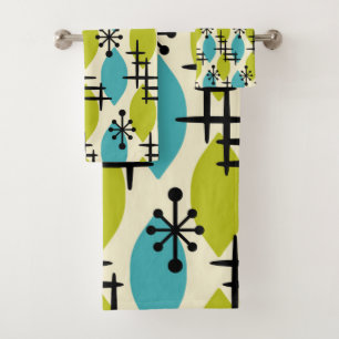 Motif des gouttes atomiques modernes du milieu du 