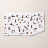 Motif des joueurs de basket-ball, (Serviette à main)