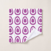 Motif des oeufs de Pâques violets (Gant de toilette)