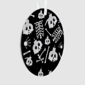 Motif des os crâniens de squelette d'Halloween (devant)
