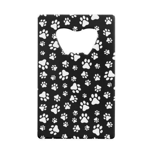 Motif des pattes, Empreintes de pattes, noir et bl (Devant)