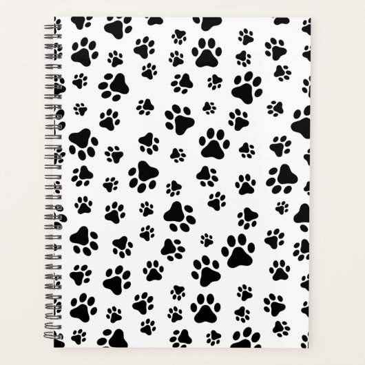 Motif des pattes, pattes de chien, noir et blanc (Devant)