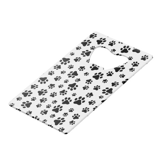 Motif des pattes, pattes de chien, noir et blanc (Dos Angle)