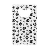 Motif des pattes, pattes de chien, noir et blanc (Dos)