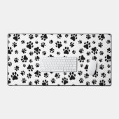 Motif des pattes, pattes de chien, noir et blanc (Clavier et souris)